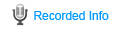 Recorded Info