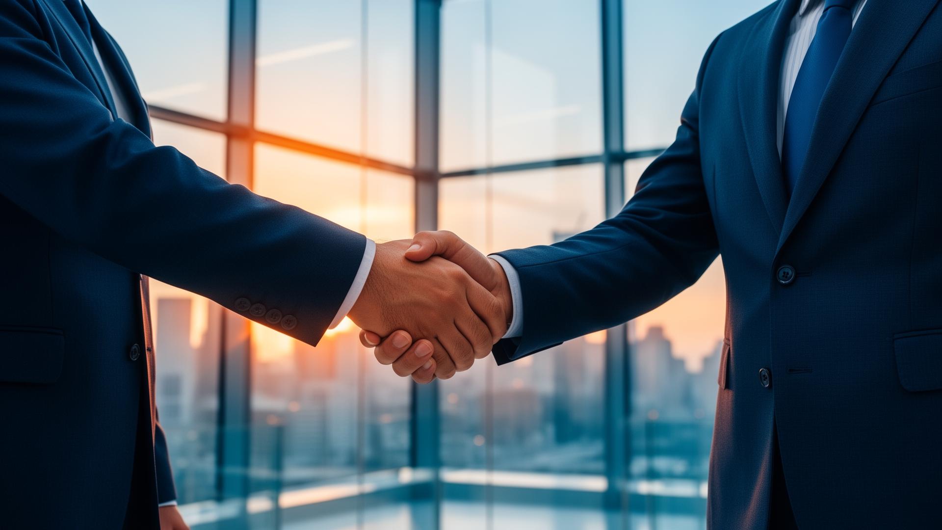Business handshake